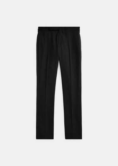 Pantalones Ralph Lauren Hombre Negros - Gregory Wool Tuxedo - HZAFD6108